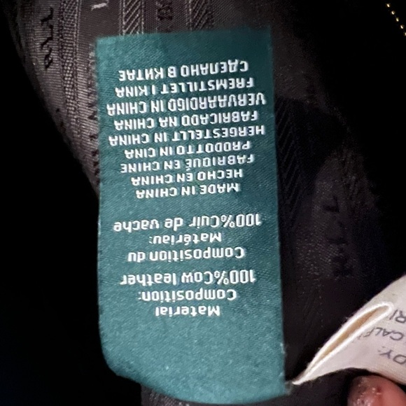 Ralph Lauren Carrington Bethany Medium Leopard Leather Satchel Purse - Picture 6 of 12